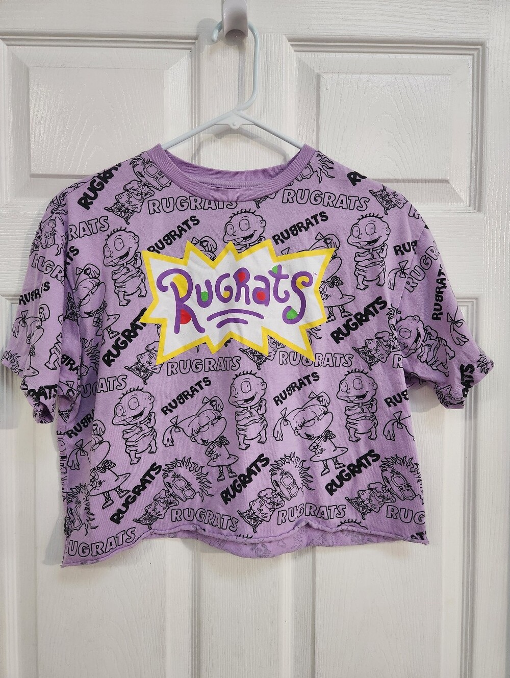 Purple Rugrats Graphic Crop Top
